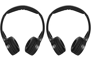 2 Pack of Car Headphones 2 Channel IR Headphones Foldable Headphones,DVD Player, in-Car System, Custom Fit, Entertainment