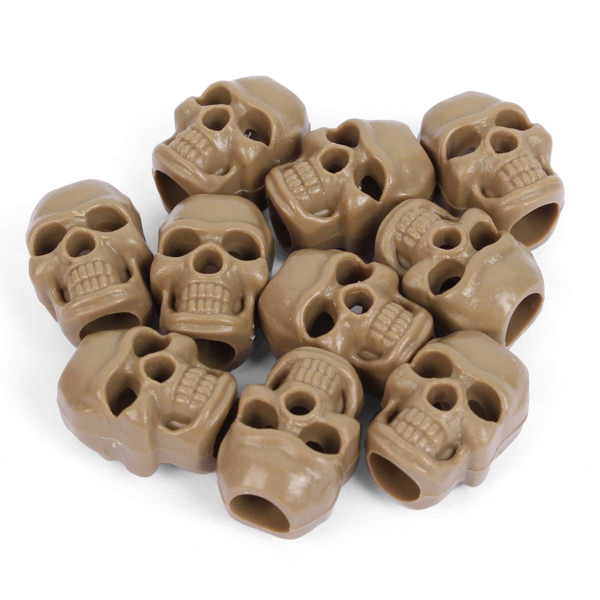 Mil-Tec Skull cord stopper, pack of 10.