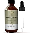 AVD Organics Cedarwood Essential Oil | Pure & Natural Therapeutic Grade Cedar Oil | for Skin and Focus | Woody and Earthy Aroma for Clarity | Diffuser Fragrance Soaps Candles |3.38 fl. Oz