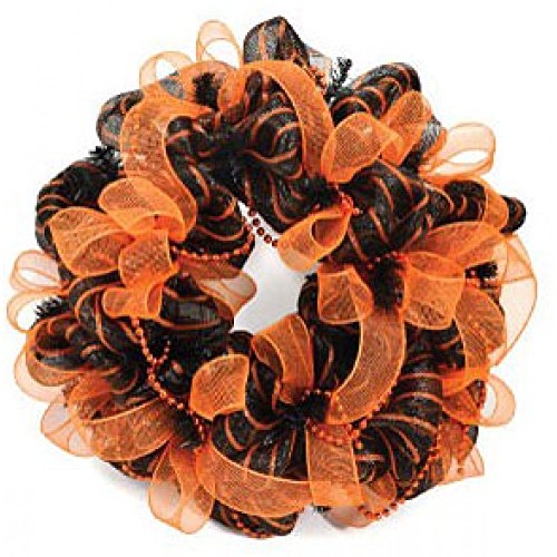 15-24" Original Round Work Wreath Form Black Frame Diameter (Outside) 15" Finished Wreath Diameter 24" Fall & Halloween - Thumbnail 2