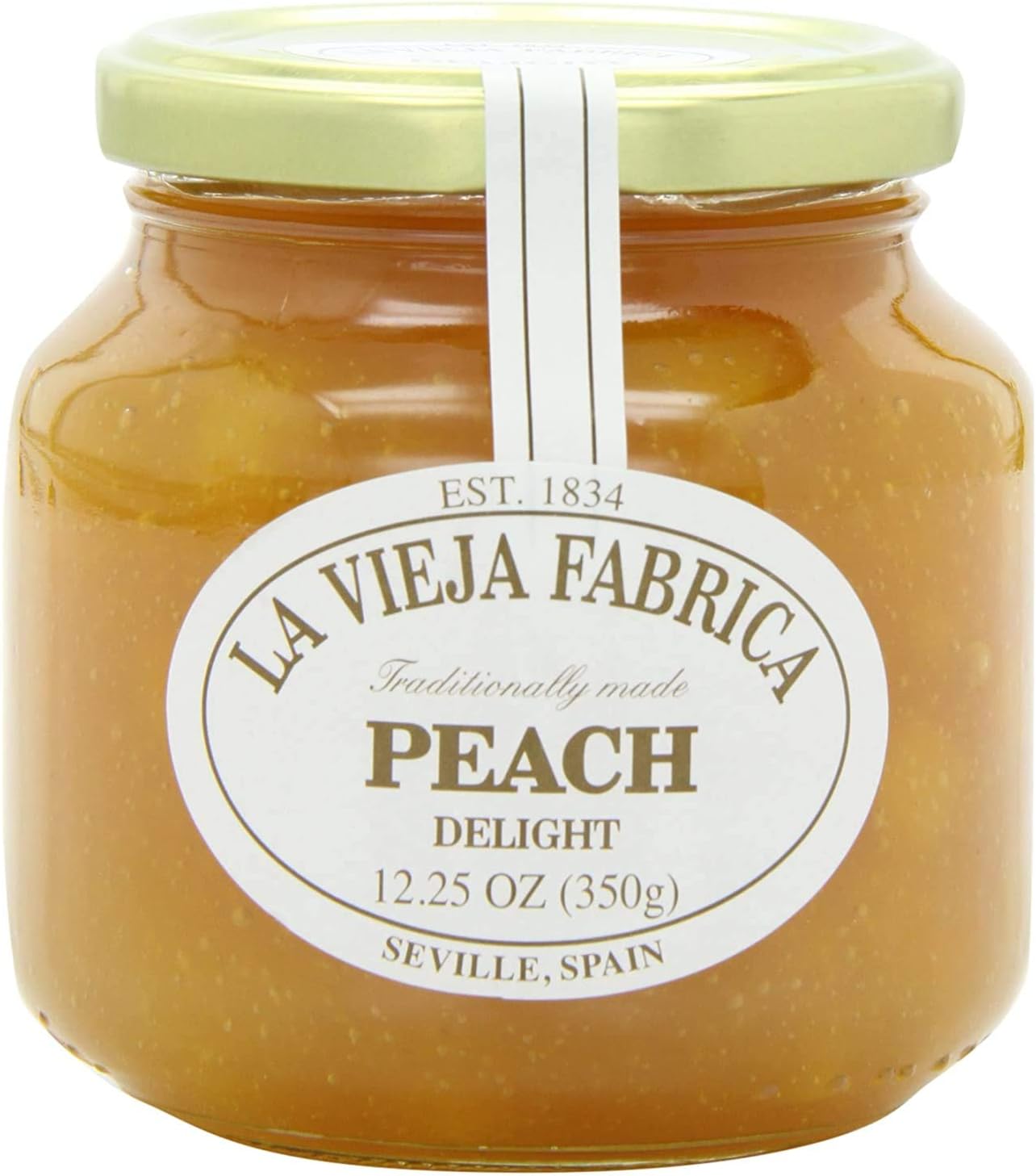 MarioCamacho La Vieja Peach Premium Fruit Spread, Peach, 6 Ounce