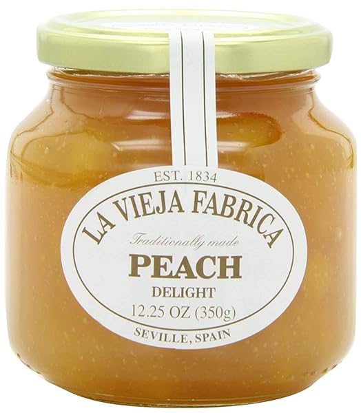 MARIO CAMACHO LA VIEJA PEACH PREMIUM FRUIT SPREAD, PEACH, 6 OUNCE