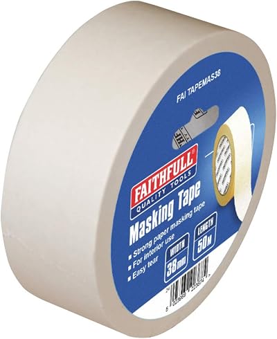 Faithfull Masking Tape 38mm x 50M Painters Decorators DIY Craft