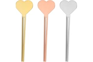 THINP Toothpaste Squeezer Metal Tube Squeezers Key 3 Different Color Heart-Shaped Stainless Steel Manual Dispenser Roller Tube Bathroom and Kitchen Gadgets for Maximize Creams Paint Makeup & Beyond