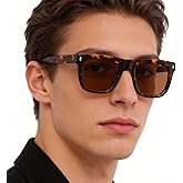 MAYSUNGLASS Acetate Classic Square Sunglasses for Women Men Polarized - Lightweight UV400 Protection