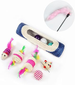 Amazon Oxh 猫おもちゃ 音が鳴るおもちゃ ネズミおもちゃ ボール 猫じゃらし 噛むおもちゃ 運動不足解消 猫用 おもちゃ 7個セット Oxh ネズミ ぬいぐるみ 通販