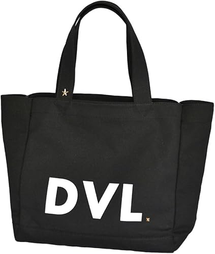 Amazon Diavel ディアベル Dvl トートバッグ ブラック ホワイトロゴ ゴールドスタッズ ロゴプリント キャンバス レディース メンズ トートバッグ