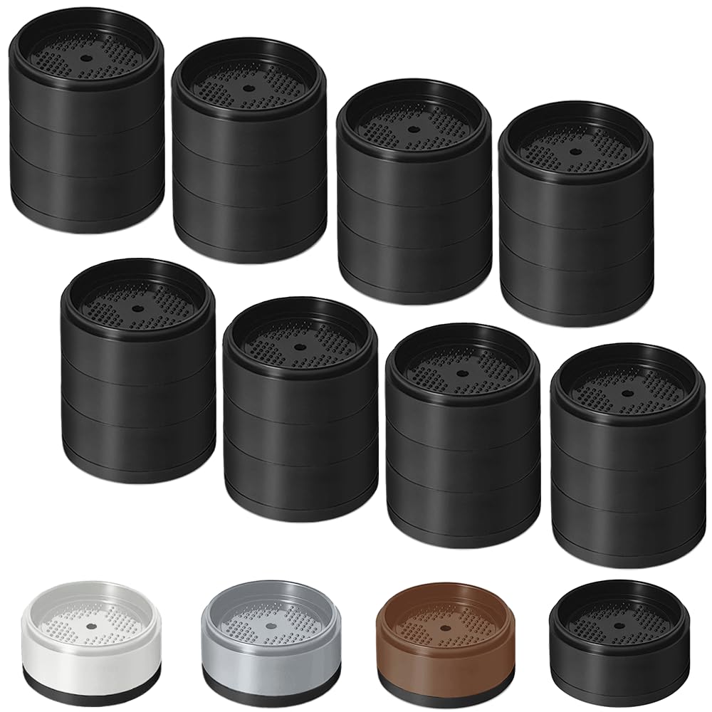 Photo 1 of Bed Risers 1 inch, 2 inch, 3 inch, 4 inch Heavy Duty, Adjustable Furniture Riser for Table Desk Couch Sofa Chair Refrigerator Washing Machine, Stackable Bed Raisers Blocks (Black 8 Pack, 1+1+1 inch)