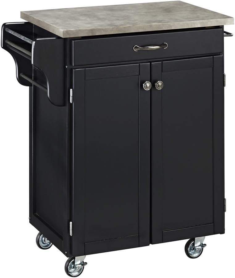 Best Home Styles Concrete Chic Kitchen Cart