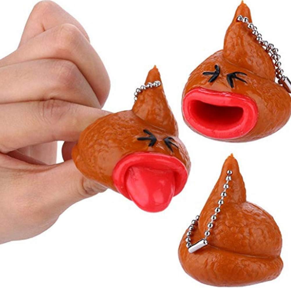 Yunobi Novelty Poo Toys, Creative Simulation Tricky Stool Pendant