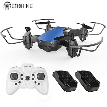 EACHINE E61H Super Mini Drohne für Kinder mit 2 Akku,Auto Höchenhaltung,Kopflos Modus,EIN-Taste zurückkehren,360°Überschlagen