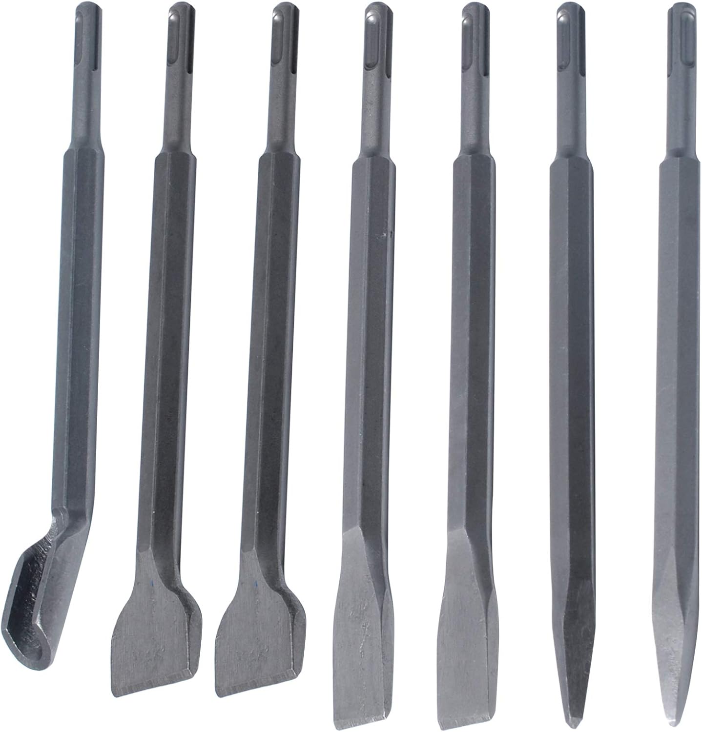 SDS Plus Hammer Drill Chisel Set, Concrete Drill Bit by Wadoy Set