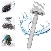 2 In 1 Hair Brush Cleaning Tool, 2025 New Comb Cleaning Brush, Portable Brush Cleaner for Travel, Hairbrush Cleaning Tool for Hair Salons (Gray)