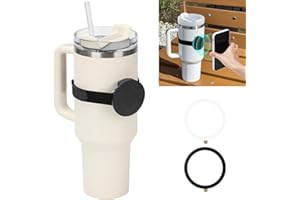 LANGZIHT Magnetic Phone Strap for Stanley Cup - Secure Phone (Compatible for MagSafe) on The Cup - Adjustable Strap - Includes 2 Magnetic Rings- Accessories for Stanley Water Bottle