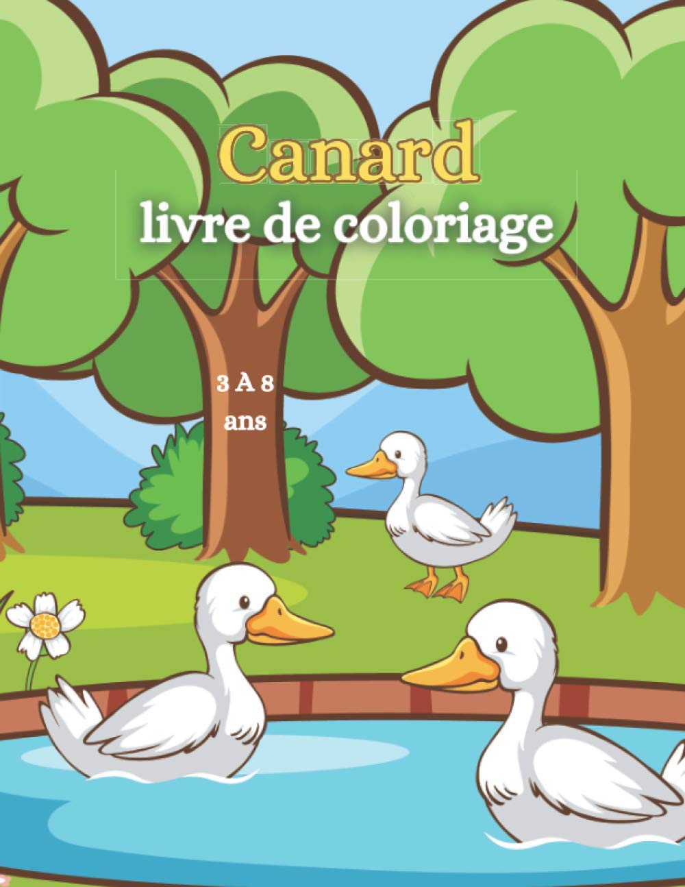 Canard Livre De Coloriage Dessins Mignons Taille Du Livre 8 5 X 11 Un Dessin Sur Chaque Page Comprend Des Canards De Bande Dessinee Des Canards De La Ferme Des Bebes Canards Amazon Co Uk