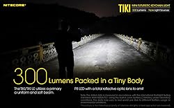 Nitecore Tiki LE Keychain Flashlight, 300 Lumens