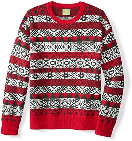 Ugly Fairisle Unisex Adult Crew Neck Allover Jacquard Long Sleeve Pullover