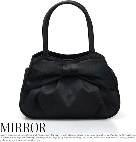 Amazon ノーブランド品 コロンとして大人かわいい上品なフォーマルバッグ ノーブル 見た目以上に収納力があります さらに嬉しいサブバッグ付き パーティーバッグ