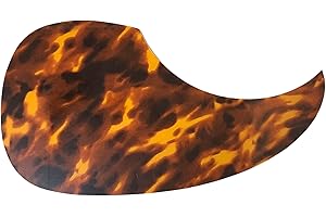 MUSICIAN OUTFITTERS Acoustic Guitar Dreadnaught Martin Style Pickguard Self Adhesive Tortoise Shell (Light Brown)