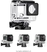 SOONSUN Waterproof Housing Case for GoPro Hero 3 3+ 4 w/ Dive Filters, 40m view 2