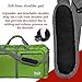 Extra Large Duffle Bag with Pockets - Waterproof Duffel Bag for Women and Men (Dark Green)