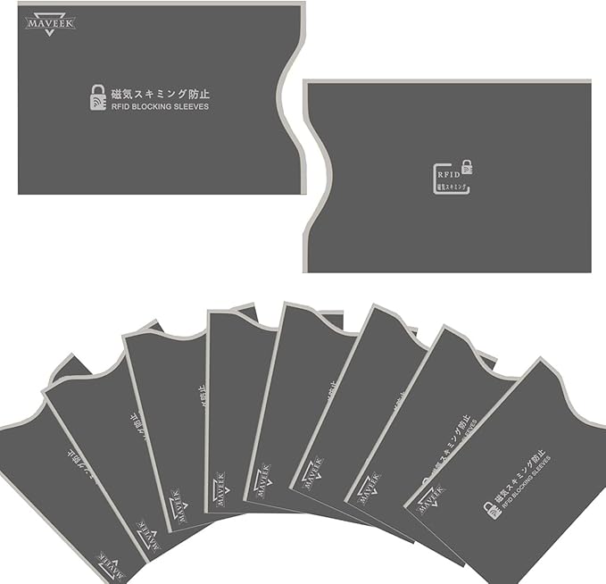 Amazon Co Jp Rfidスキミング防止カードケースパスポートケース マビーカ Maveek 防磁 ビニール保護 クレジットカードやパスポートの磁気データを保護 薄型 安心 新型カードケース 文房具 オフィス用品