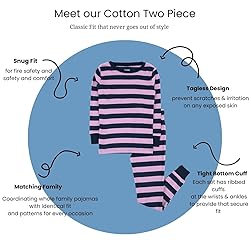 Leveret Boys Girls Kids Striped Two Piece Cotton