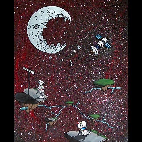 Original Whimsical Robot Painting by Mike Best - Now What?