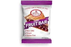 Betty Lou's Fruit Bars, Cherry Pack of 12, Gluten Free, Vegan, Non GMO, Deliciously Healthy Holiday Snacks Made with All Natural Fruit Juice, Individually Wrapped, 2 oz. Each, 12 Bars
