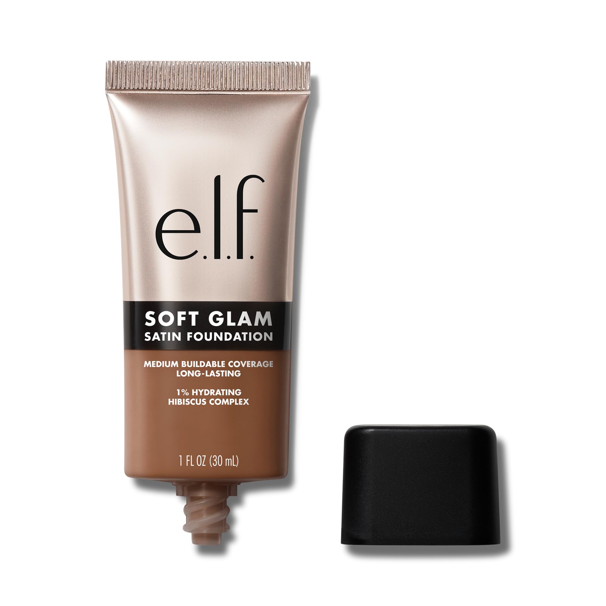 e.l.f. Soft Glam Foundation, Medium Coverage, Long-Lasting & Buildable Foundation For A Smooth, Satin Finish, Vegan & Cruelty-Free, 52 Deep Cool