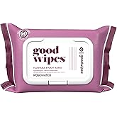 Goodwipes Down There Feminine Flushable Wet Wipes for Women, Rosewater Scent, 60 ct