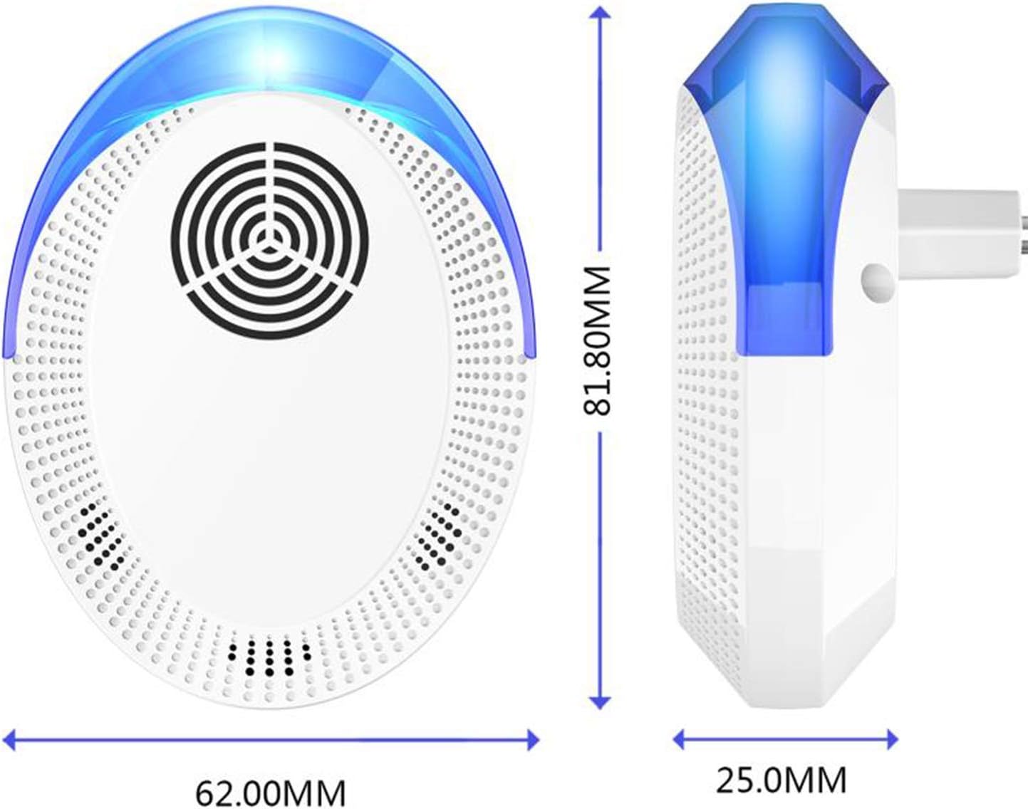 Okutani Ultrasonic Pest Repeller, 6 Packs, Electronic Indoor Pest Repellent Plug in for Insects, Pest Control for Living Room, Garage, Office, Hotel : Garden & Outdoor