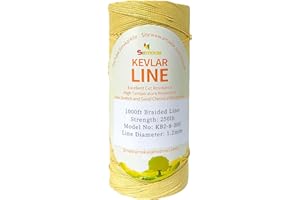 Simxkai Kevlar Kite Flying Line Low Stretch Twisted Kite String High Strength for Fishing Outdoor Camping Hiking