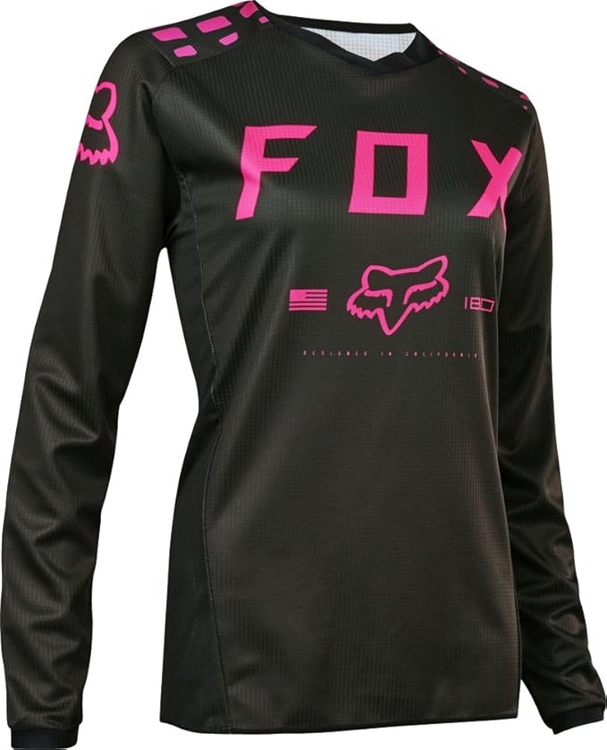 Amazon.com: Fox Racing 2017 Youth Girls 180 Jersey-Black/Pink-YXL: Clothing