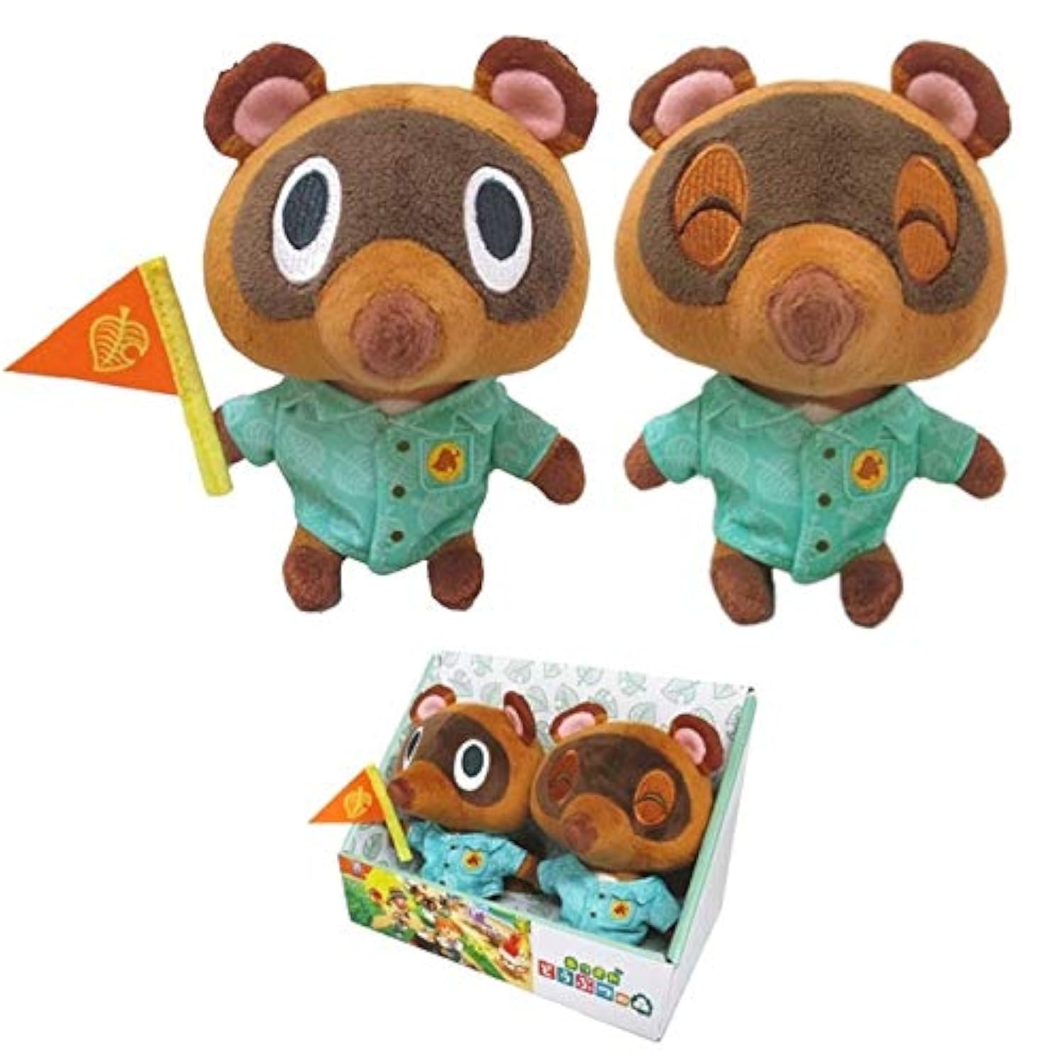 New Horizons Sanei Animal Crossing Timmy & Tommy Nook plush box set