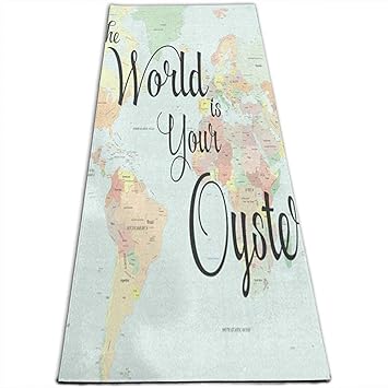 Dreamen Mapa del Mundo Estera de Yoga para Todo Uso ...