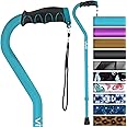Vive Walking Cane for Women, Men, Elderly - Patented Offset Grip - Lightweight Adjustable Walking Aid with a Non-Slip Tip - Sturdy Balancing Mobility Aid for Seniors