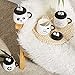 Doublewhale Funny Coffee Mug, Cute Ceramic Panda Mugs, Lovely Animal Tea Cups with 3D Panda Lid and Spoon, Best Gifts for Dad, Mom, Kids,Family, Brothers and Friends, 14 Ounces