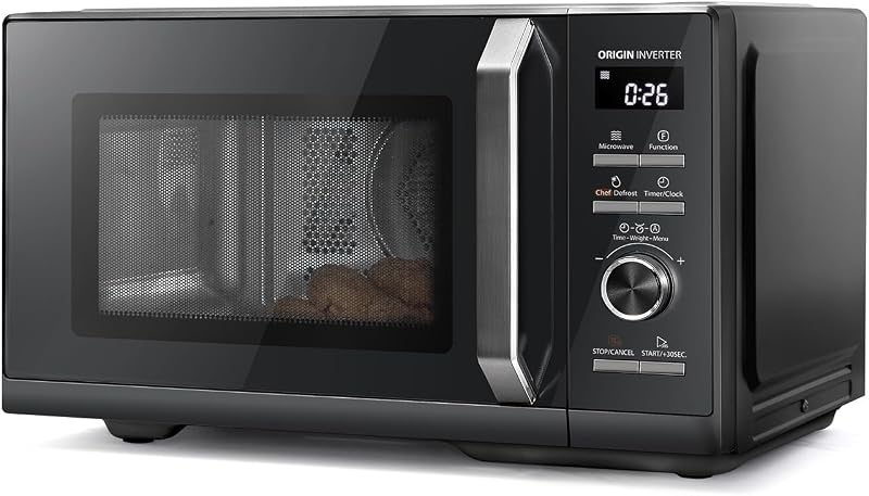 Toshiba 25L 900W Inverter Microwave Oven Black MW3-AM25PFI(BK) Chef Defrost