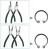 ASelected Circlip Pliers Set of 4 7in Internal External Snap Ring Pliers view 5