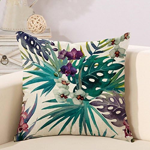 Pillow Covers for Sofa,Car,Garden,Seaside,Bedroom,Square Cushion Covers Throw Pillow Cases Decorative 18 x 18 (7)