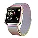 Andyou Fitbit Blaze Band with Frame, Stainless Steel Replacement Adjustable Band with Metal Frame for Fitbit Blaze Women Men,Colorful