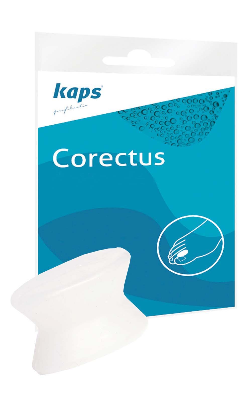 Kaps Pain Relieving, Soft & Comfortable Bunion Corrector Prevents from Overlapping Washable & Reusable Orthopedic Toe Separators, Kaps Corectus, Transparent, Medium