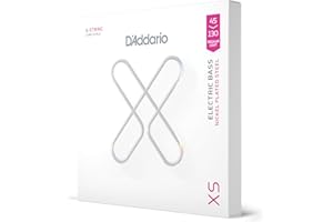 D'Addario Bass Guitar Strings, XS Coated Electric, XSB45130, Regular Light 45-130, 5-String Set, Pack of 1