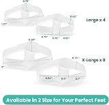 Welnove Pack of 12 Bunion Corrector Toe Separators Two Loops Multi Sizes view 2