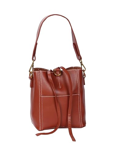 Tan PU Satchel