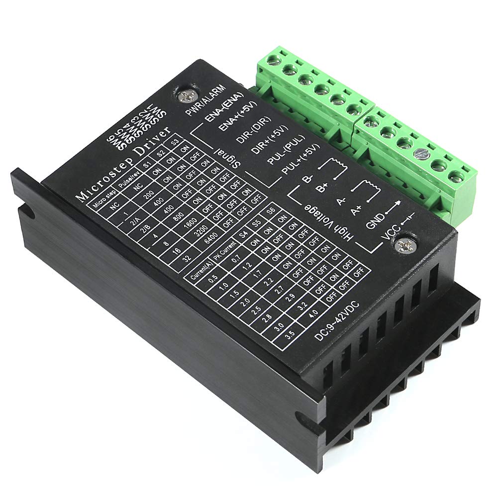 ALMOCN TB6600 Stepper Motor Driver 4A 9-42V Nema 17 Stepper Motor Driver CNC Controller Single Axes Hybrid Stepper Motor for CNC (1pcs)