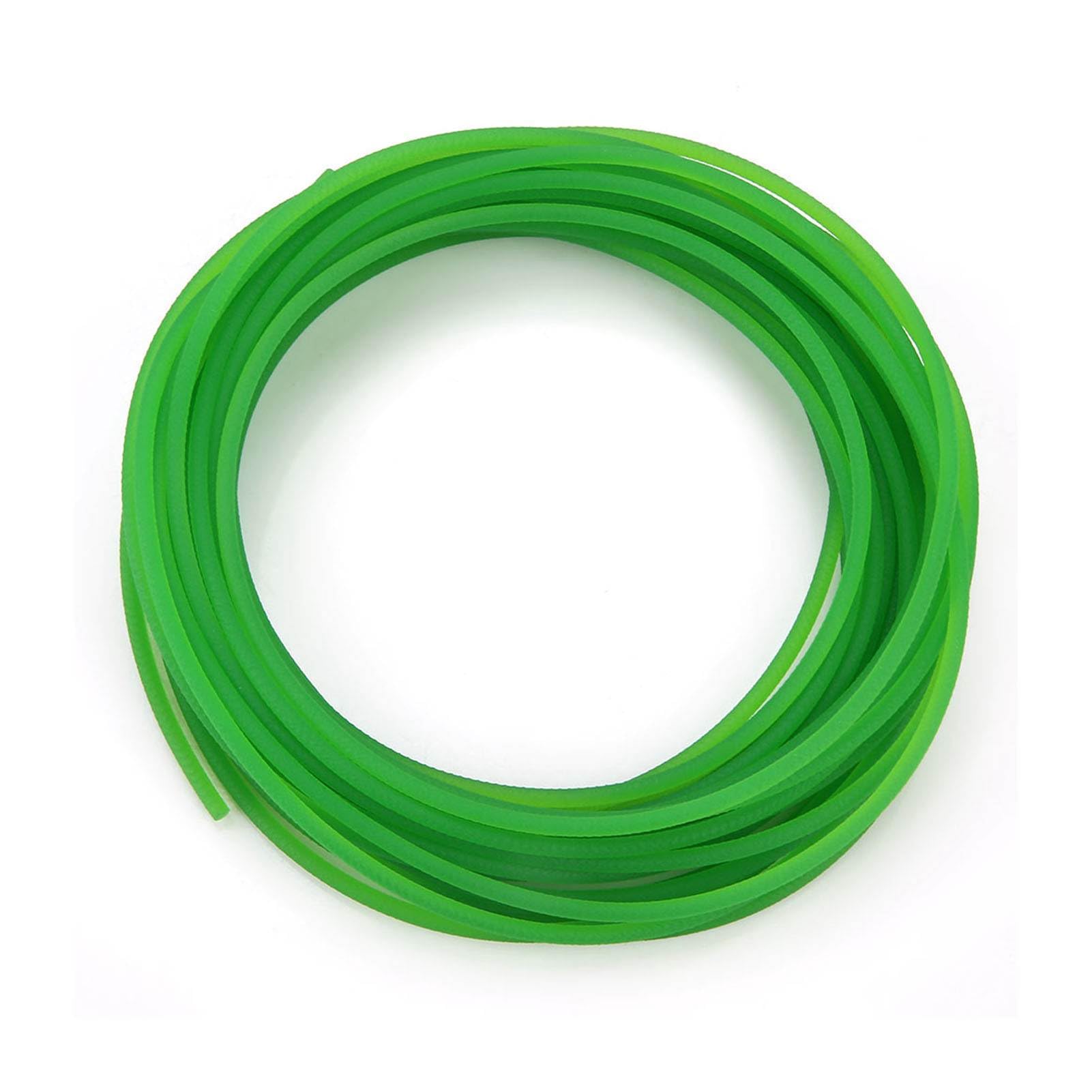High-Performance Polyurethane Round Belt 4mm x 10m Urethane Transmission Belt for Drive Systems, Durable Green Rough Surface PU Belt with Excellent Tensile Strength & Low Elongation