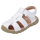 DADAWEN Boy's Girl's Leather Closed Toe Outdoor
