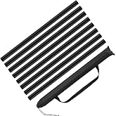 Motionchic 8 Pack Foam Padded Escrima Sticks for Safe Training | 23.6 Inches, Kali Sticks with 4 Carry Bag Case for Karate Safe Practice Training